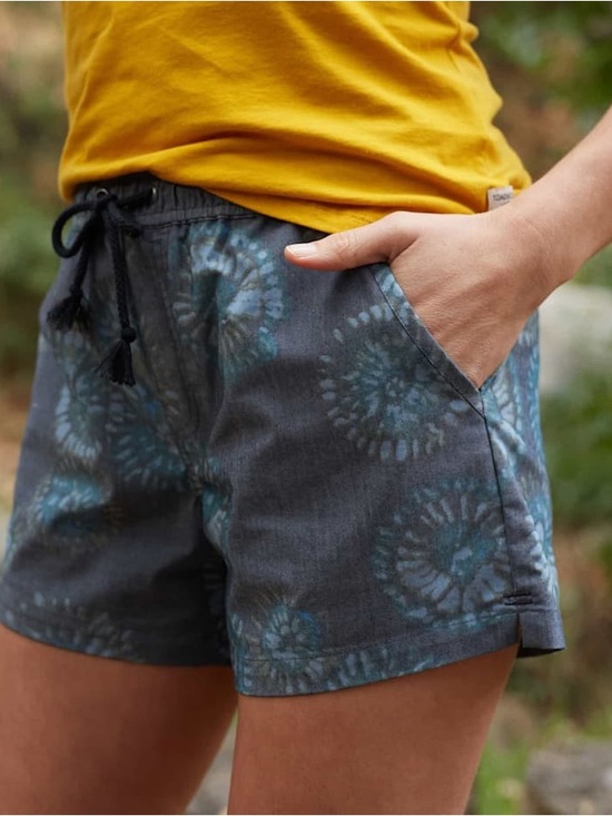 Toad&Co Pants - Toad&Co Women’s NWOT Boundless Shorts True Navy Tie Dye XL Drawstring Casual